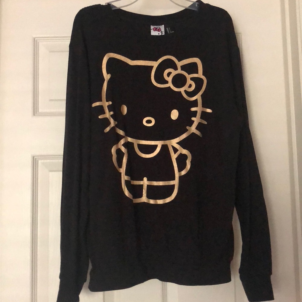 Hello Kitty Black & Gold Sweatshirt